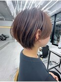 ニュアンスショート/髪質改善/ダークブルー/前髪/イメチェン