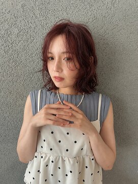 アッカ(ACCA) レッドブラウンふわふわパーマ風