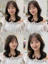 リアン 上尾店(Rien)&nbsp;韓国風くびれミディ×艶ダークブラウン/上尾