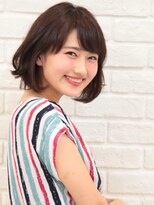 プラスケアハル(PLUS CARE haru) [PLUSCARE haru] 暗髪の大人かわいいボブ