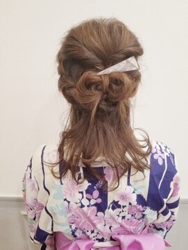 グランシュ 青葉台店(GranCieux) 編み込み×リボンセット☆