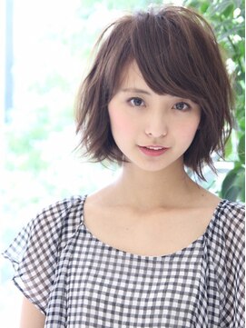 エムスラッシュ ソル センター南(M.SLASH SOL) ■SOLセンター南・13-2★■くすみカラーで色っぽいボブウルフ