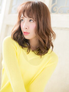 モッズ ヘア 福岡姪浜店(mod's hair) *mod's姪浜*…フォギーベージュで大人可愛い小顔セミディ♪d