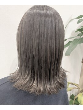 アンスールミミ 南草津店(Ansur mimi) 切りっぱなしボブ×グレージュ