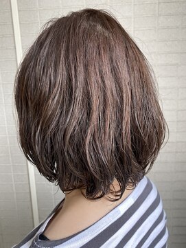 ラック 海老名店(LUCK) グレージュ×ゆわふるボブ