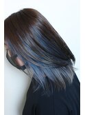 :インナーカラー :アッシュブルー :グレージュ :ブルージュ