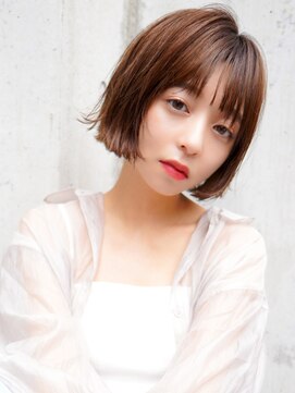 ラフィス ヘアー コパン 小倉店(La fith hair copain) 【La fith】マロンベージュ×ミニボブ