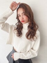 オーロ 西大寺店(ORO)&nbsp;かきあげ前髪の大人可愛いラフロング