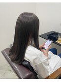 透明感アッシュグレージュ