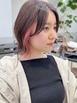 グラフ 銀座(GRAFF)&nbsp;イヤリングカラーボブインナーカラーくびれヘア