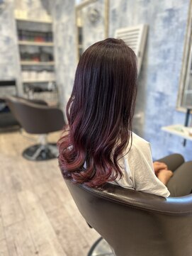 バード ヘアサロン(bird.) グラデーションピンク