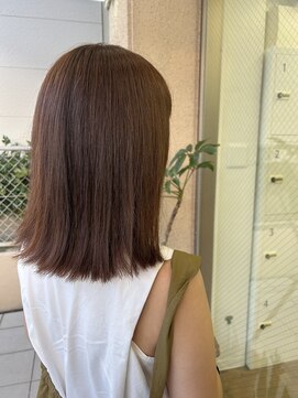 エイトオロク 那覇小禄店(EIGHT oroku) ブリーチなし透明感ブラウンカラー