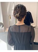 お呼ばれヘアー ヘアセット