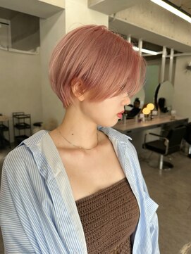 ティントバイアロブリーチ 大阪梅田(tint by alo bleach) 【KENT】ハイクオリティショートピンクベージュ《大阪梅田駅》
