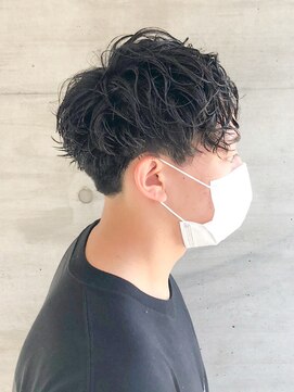 アース オーセンティック 関内店(EARTH Authentic) メンズショート☆無造作ツイストパーマセンターパート