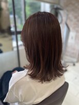 マニッシュ 三鷹駅前店&nbsp;ガーネットカラーブラウン×レイヤースタイル
