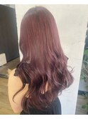 pink brown×ロングスタイル