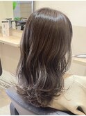 【今井由奈】ラベンダーベージュ×セミロング
