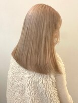 サンク 原宿 表参道(cinq)&nbsp;グレージュミルクティーベージュピンクベージュカラーブリーチ