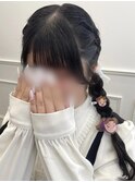 推しピン付き！編み込みツインテ♪_ユウ
