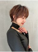 ショート/ハイライトカラー/白髪/白髪ぼかし/くびれヘア/大宮