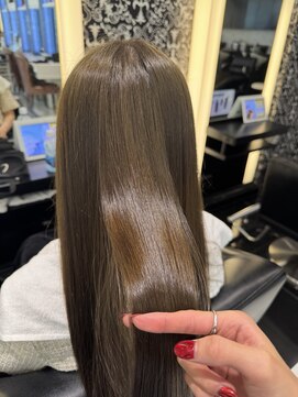 エアー 銀座タワー(AIR) オリーブベージュ/髪質改善カラー/トリートメント/艶髪