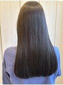 髪質改善ストレート/サラ艶ロング/ワンレン