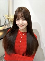 ラピス 大阪アメ村店(Lapis)&nbsp;髪質改善/ストレート/ブリーチなしダブルカラー/グレーブラウン