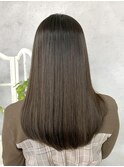 酸性ストレートパーマ(酸性縮毛矯正)+悟式髪質改善
