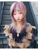 ヌル 原宿店(Null) スラッシュカラー/ブリーチデザインカラー/ルーツカラー/ウルフ