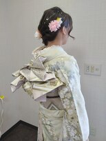 サロン ド オリーブ&nbsp;【ガーリーな雰囲気に】編みおろしアレンジ×成人式