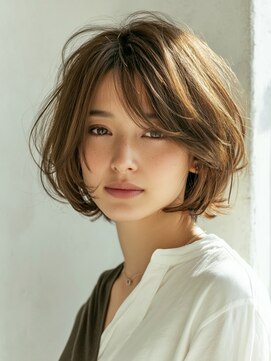 ルシードスタイル グローバルディー 稲毛店(LUCIDO STYLE GLOBAL.D) 菱形ショート20代30代40代レイヤーカット韓国ボブ顔周り稲毛