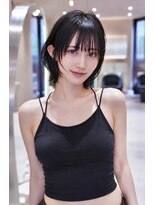 イルハバナ 渋谷(ill HAVANA) 20代30代大人ガーリーレイヤーボブ/顔周り似合わせカット
