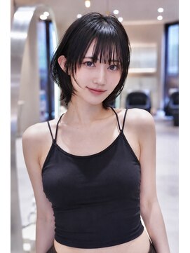 イルハバナ 渋谷(ill HAVANA) 20代30代大人ガーリーレイヤーボブ/顔周り似合わせカット