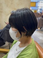 美容室カードル 新小岩店(Cadre)&nbsp;透け感丸みショートボブ/新小岩