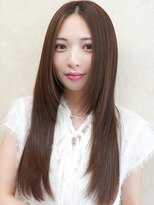 ドーチェ 瓢箪山(DOCHE)&nbsp;ロングストレート×レイヤーカット×センターパート×艶髪