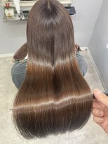 ヘアー アンド ビューティー ザ エフ 西尾店(Hair Beauty the F)&nbsp;艶髪　ブラウンカラー　縮毛矯正　美髪カラー　髪質改善