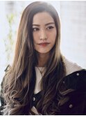 《Chloe/倉敷》大人ゆる巻き♪ ロングレイヤー 色(ミルキー)