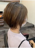 くびれショート_Aラインボブマロンベージュ_78