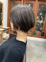 ラポール 柏店(RAPPOR)&nbsp;アッシュブラック×自然体ボブショート◎20代30代40代50代60代