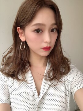 ユー(juu.) new open☆【juu./柳迫】navy beige×韓国くびれロング