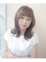 ラファンジュ ヘアー(Rohange hair) 【Rohange】外ハネレイヤー×ナチュラルミディ