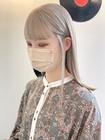 デート 下北沢(DATE)&nbsp;ダブルカラーホワイトベージュカラーケアブリーチハイトーン韓国