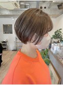 ショート×ベージュ