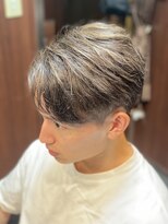 ヒロギンザ 浜松町店(HIRO GINZA)&nbsp;ツーブロックセンターパートスタイル