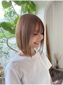 切りっぱなしボブ◎