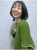 【morio池袋】外ハネボブ前髪小顔カット♪