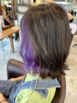 ルート ROOT ヘアサロン イヤリングカラー