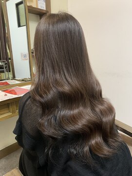 ガルボ ヘアー(garbo hair) オトナ女子 10代 20代 艶カラー ダークブラウン 韓国風