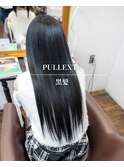プルエクステダイヤ黒髪!  重ためボブでも馴染ませます!